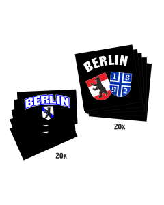 Aufkleberpaket "1892 - BERLIN" (40 Stück)