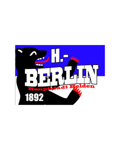 Fahne "BERLIN - HAUPTSTADT HELDEN" 150 x 90cm