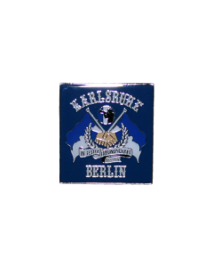 Pin „KARLSRUHE & BERLIN – In fester Freundschaft allezeit“