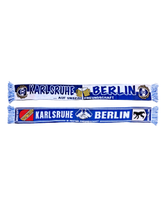 Jacquardschal „KARLSRUHE & BERLIN - Auf unsere Freundschaft“
