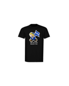 Kinder T-Shirt "ICH BIN EIN BERLIN FAN" schwarz