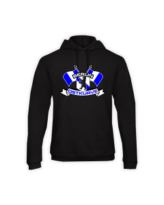 Kapuzen Sweat-Shirt "BERLIN OSTKURVE Fahnen" schwarz