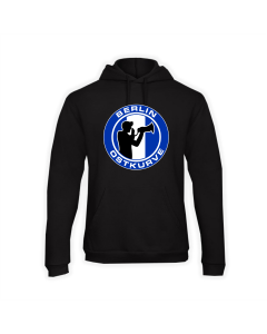 Kapuzen Sweat-Shirt "BERLIN OSTKURVE Megaphonmann" schwarz