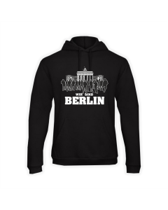 Kapuzen Sweat-Shirt "WIR SIND BERLIN" schwarz