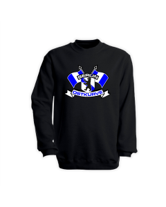 Sweat-Shirt "BERLIN OSTKURVE Fahnen" schwarz