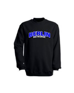 Sweat-Shirt "BERLIN OSTKURVE Schriftzug" schwarz
