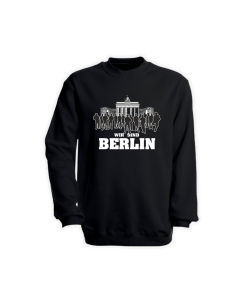 Sweat-Shirt "WIR SIND BERLIN" schwarz
