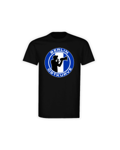 T-Shirt "BERLIN OSTKURVE Megaphonmann" schwarz