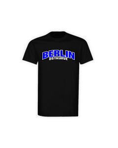 T-Shirt "BERLIN OSTKURVE Schriftzug" schwarz