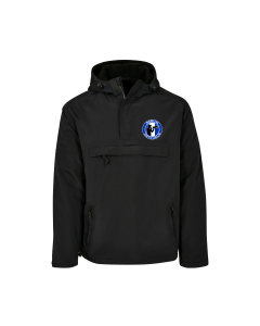 Windbreaker "BERLIN OSTKURVE Megaphonmann" schwarz, bedruckt