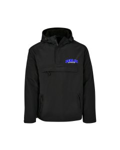 Windbreaker "BERLIN OSTKURVE Schriftzug" schwarz, bedruckt
