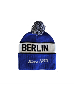 Bommelmütze mit Krempe "BERLIN - Since 1892"