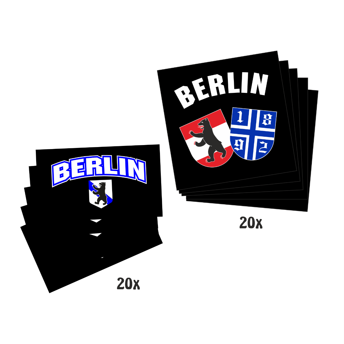 Aufkleberpaket "1892 - BERLIN" (40 Stück)