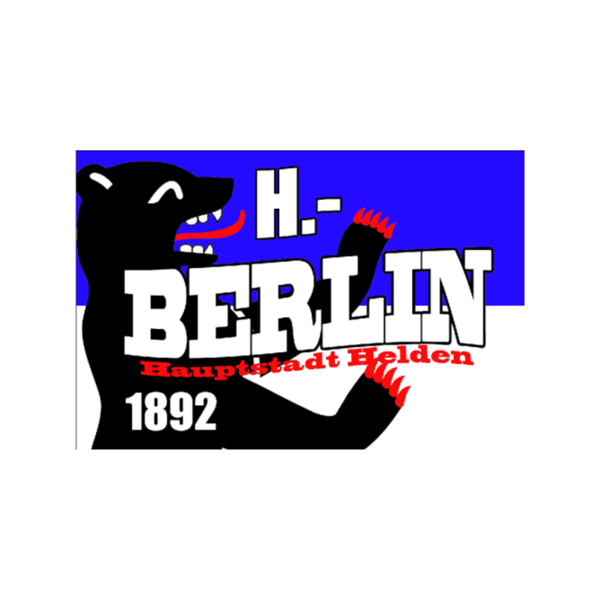 Fahne "BERLIN - HAUPTSTADT HELDEN" 150 x 90cm
