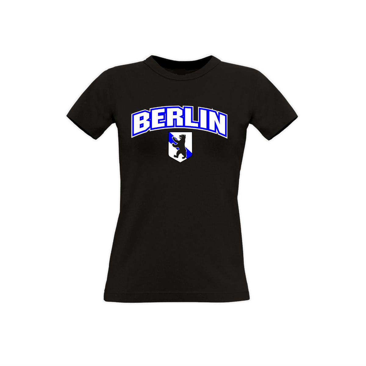 Girly-Shirt "BERLIN" schwarz
