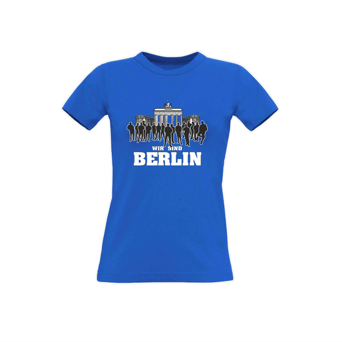 Girly-Shirt "WIR SIND BERLIN" blau
