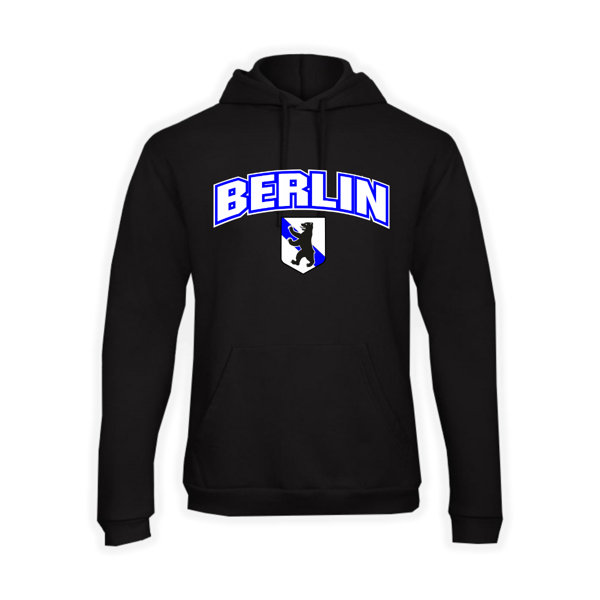 Kapuzen Sweat-Shirt "BERLIN" schwarz