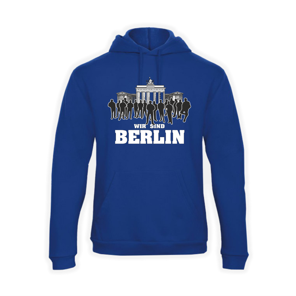 Kapuzen Sweat-Shirt "WIR SIND BERLIN" blau