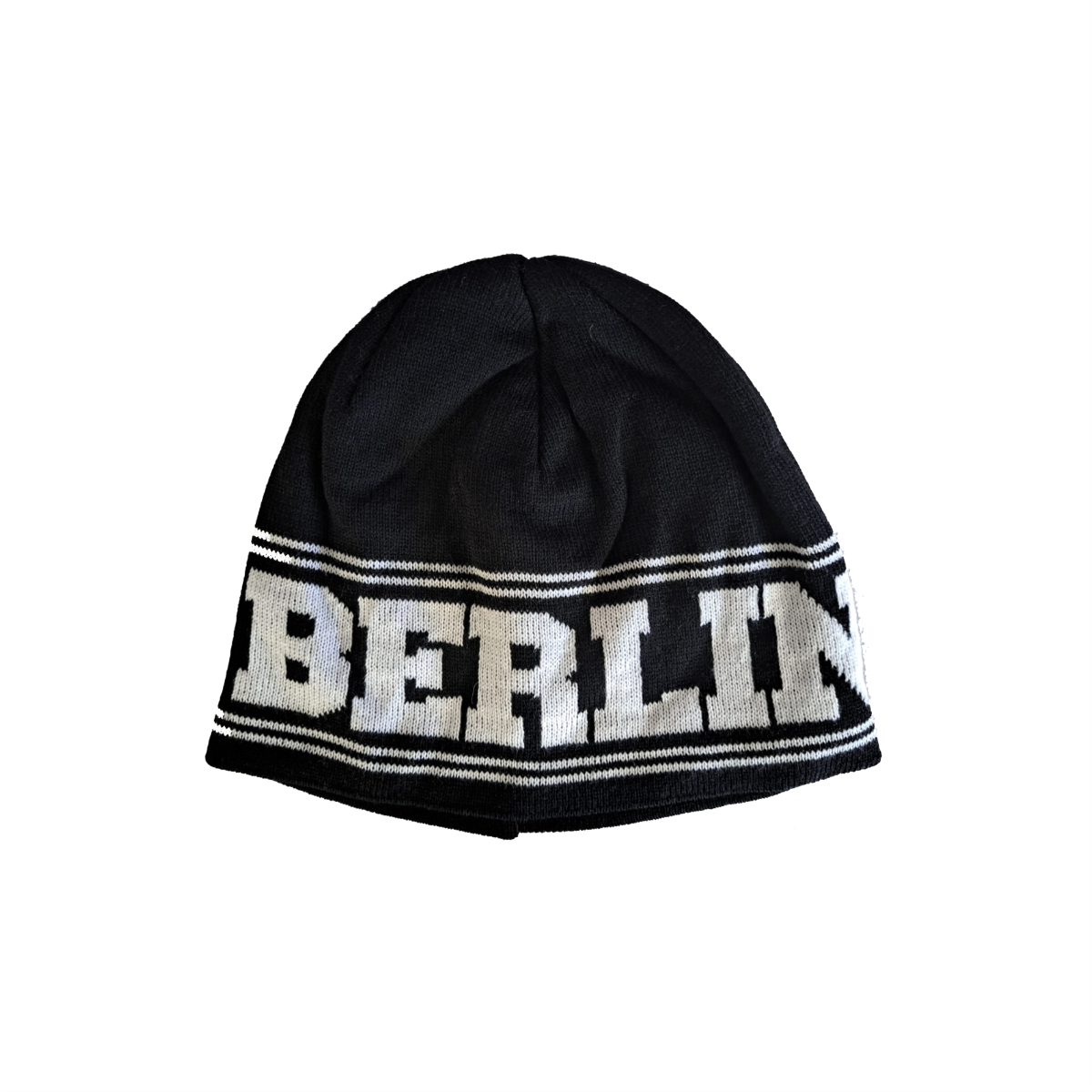 Wollmütze "BERLIN" schwarz